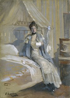 'The letter', 1900-1908. Artist: Sir John Lavery.