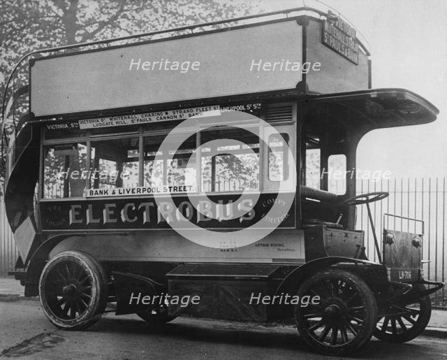 1907 London Electrobus. Creator: Unknown.