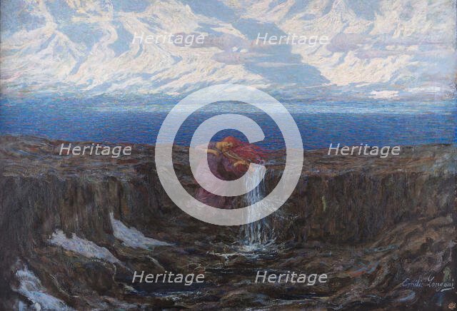 La voce del ruscello (The Sound of the Stream), 1904. Creator: Longoni, Emilio (1859-1932).