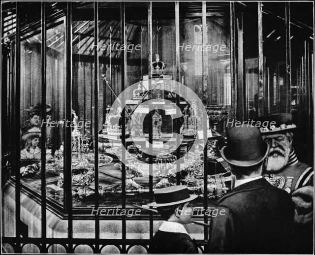 The Royal Regalia, Tower of London, c1903 (1903). Artist: Unknown.