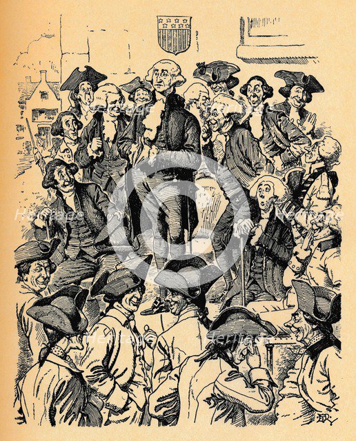 'George Washington trying to tell a lie', c1900. Artist: Edward Tennyson Reed.