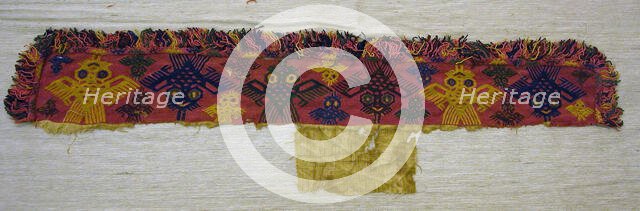 Fragment (Border), Peru, 100 B.C./A.D. 200. Creator: Unknown.