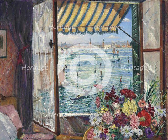 From a Venetian Window, 1934. Creator: Nevinson, Christopher Richard Wynne (1889-1946).