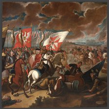 The Battle of Kalisz in 1706, between 1725-1750. Creator: Unknown.