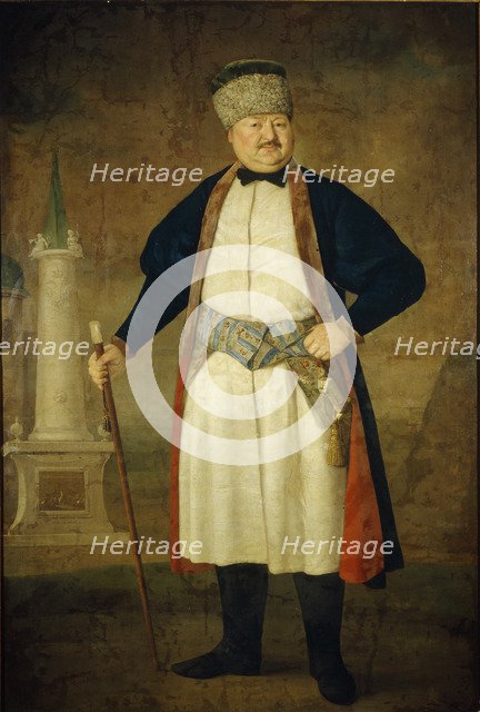 Portrait of the Pavel Yakovlevich Rudenko, 1778. Artist: Borovikovsky, Vladimir Lukich (1757-1825)