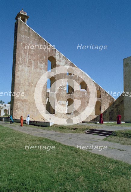 Astronomical instrument, Jaipur Observatory, Rajasthan, India. 