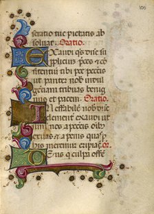 Decorated Text Page; Gualenghi-d'Este Hours, about 1469. Creator: Unknown.