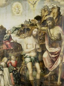 Baptism of Christ, 1500-1549. Creator: Anon.