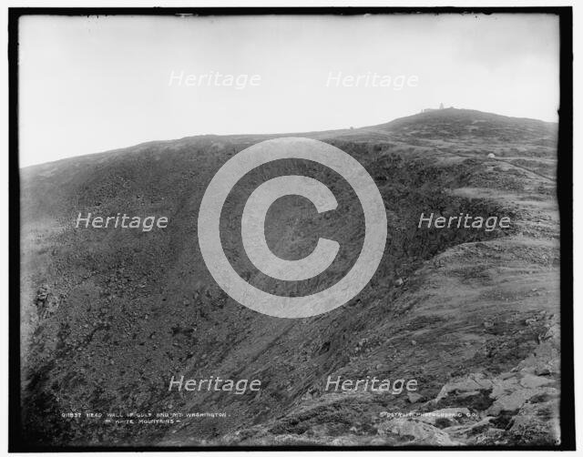Head wall of gulf and Mt. Washington, White Mountains, between 1890 and 1901. Creator: Unknown.