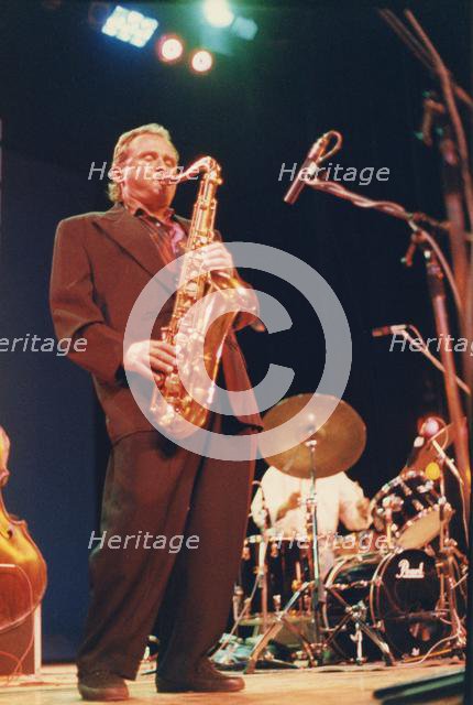 Stan Getz, North Sea Jazz Festival, The Hague, Holland, 1988. Creator: Brian Foskett.