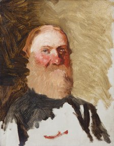 Head of a Bearded Man, between 1883-1890. Creator: Henryk Siemiradzki.