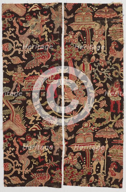 Two Fragments, India, Edo period (1615-1868), 1675/1727. Creator: Unknown.