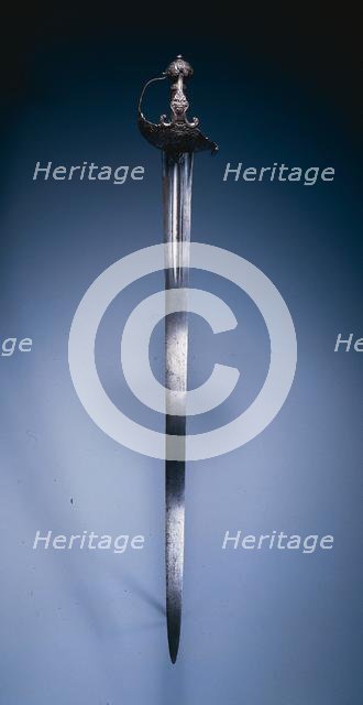 Basket-Hilt Broadsword ("Mortuary Sword"), hilt: c. 1640-1650; blade: 18th Century. Creator: Unknown.