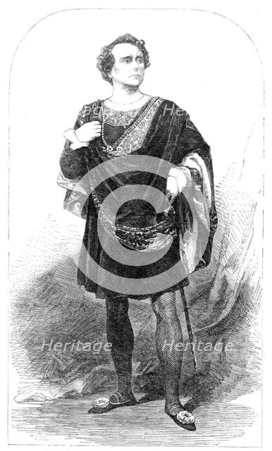 Mr. Charles Kean as "Hamlet", 1856.  Creator: Unknown.