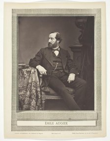 Émile Augier [French dramatist], 1876/84.  Creator: Antoine-Samuel Adam-Salomon.