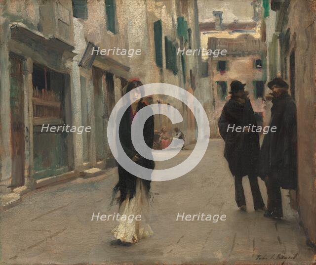 Street in Venice, 1882. Creator: John Singer Sargent.