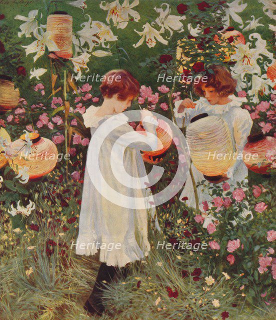 Carnation, Lily, Lily, Rose, 1885-86, (1938). Artist: John Singer Sargent