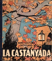 Cover of the children's book 'La Castanyada', from the collection 'Bons costums Catalans', Illust…