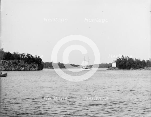 Lyndoc Light, Gananoque Narrows, Thousand Islands, N.Y., between 1900 and 1906. Creator: Unknown.