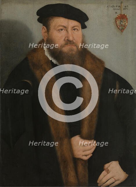 Portrait of a Man, 1557. Creator: Lucas Cranach the Younger.
