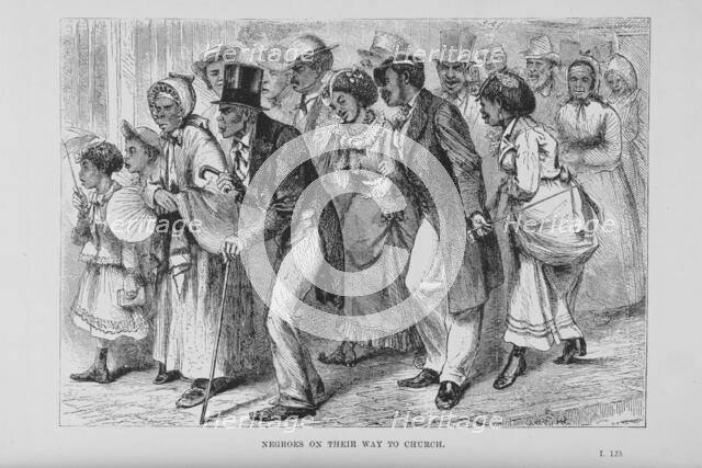 Negroes on their way to church, 1882. Creator: Unknown.