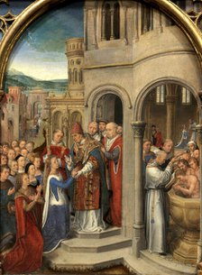 Saint Ursula Shrine: Arrival in Rome, 1489. Creator: Memling; Hans (1433/40-1494).