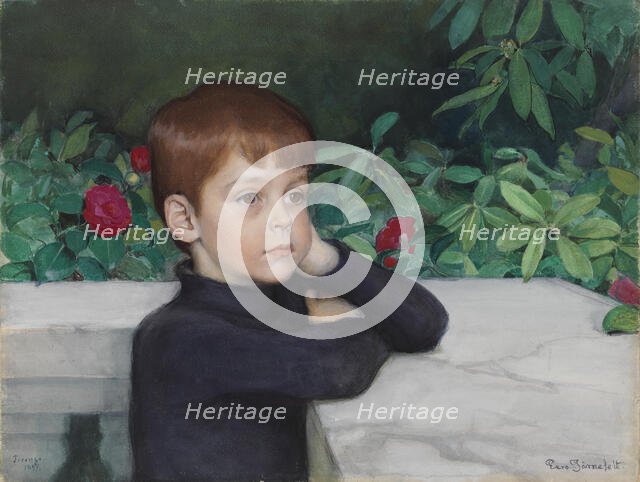 Portrait of the Artist's Son (Heikki Järnefelt), 1897. Creator: Eero Jarnefelt.