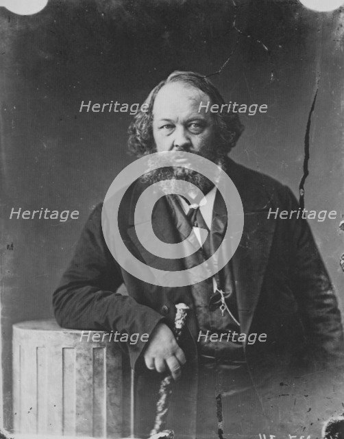 Mikhail Bakunin, Russian revolutionary and theorist of anarchism, c1863. Artist: Gaspard-Felix Tournachon