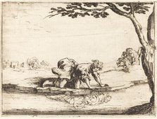 Narcissus Looking in the Water, 1628. Creator: Jacques Callot.