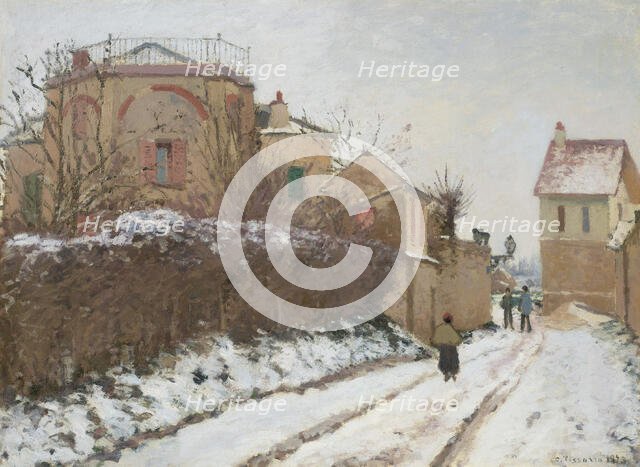 Rue de la Citadelle, Pontoise, 1873. Creator: Pissarro, Camille (1830-1903).