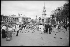 Trafalgar Square, Westminster, London, c1955-c1980. Creator: Ursula Clark.