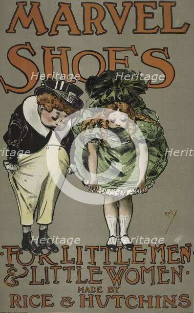 Marvel shoes for little men & little women., c1901. Creator: Jean de Paleologu.