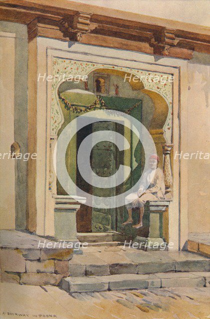 'A Doorway, Poona', c1880 (1905). Creator: Alexander Henry Hallam Murray.