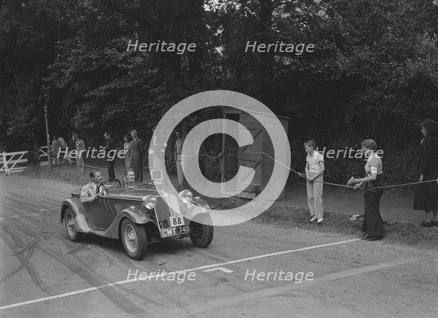 1935 Frazer-Nash BMW of DN Leon competing at the MCC Torquay Rally, July 1937. Artist: Bill Brunell.