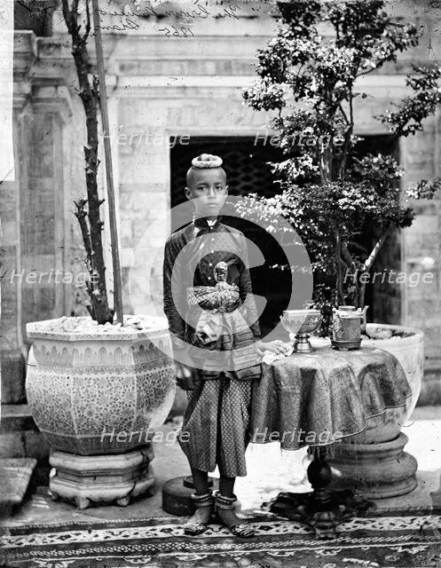 Prince Chulalongkorn of Siam (Thailand), 1865. Creator: John Thomson.