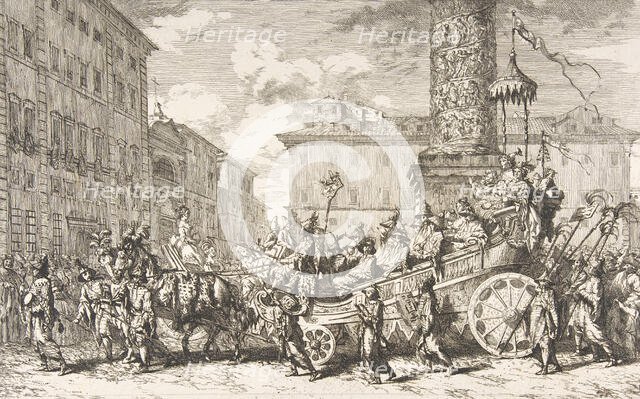 The Chinese Masquerade (La Mascarade chinoise), 1735. Creator: Jean-Baptiste-Marie Pierre.