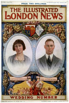 Front cover of The Illustrated London News Wedding Number, 28th April 1923. Artist: Unknown