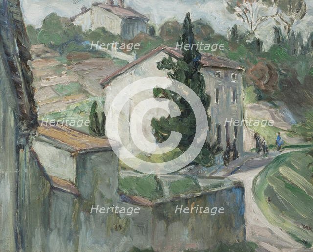 The Red Roofs. Study from the South of France, 1927. Creator: Anna Katarina Boberg.