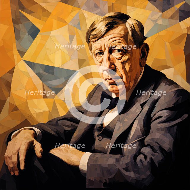 AI IMAGE - Portrait of W H Auden, c1960s, (2023). Creator: Heritage Images.