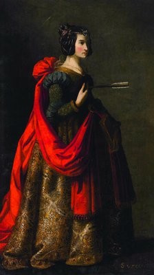 Saint Ursula, 1635. Creator: Zurbarán, Francisco, de (1598-1664).