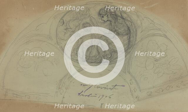 Fan Design [verso], probably 1906. Creator: Lovis Corinth.