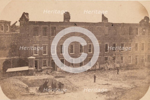 The Evacuation of Fort Sumter, April 1861, April 1861. Creator: Edward Anthony.