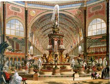 Interior of the Crystal Palace during the International Exhibition, 1862. Artist: Unknown