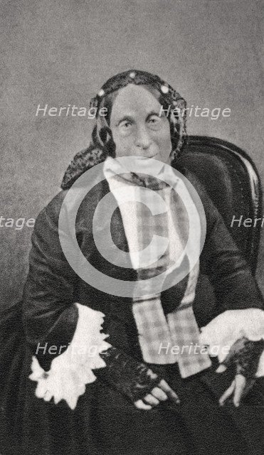 Marceline Desbordes-Valmore, French poet, 1859. Artist: Unknown