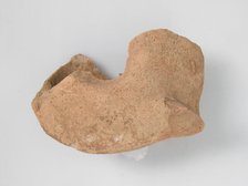 Oil Lamp Fragment, Coptic, 4th-7th century. Creator: Unknown.