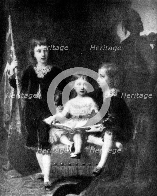 Beautiful Children at the Grafton Gallery: Prince Albert Victor, Princess Louise...C. Bauerle, 1895. Creator: Unknown.