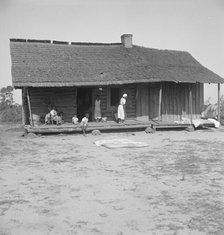 Colored tobacco sharecroppers home near Tifton, Georgia, 1938. Creator: Dorothea Lange.