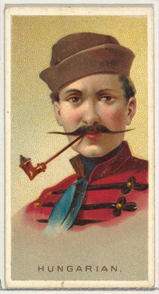 Hungarian, from World's Smokers series (N33) for Allen & Ginter Cigarettes, 1888. Creator: Allen & Ginter.