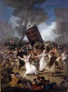  'The Burial of the Sardine', oil by Francisco de Goya.