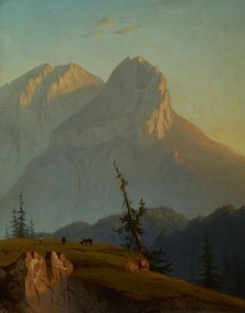 Mount Muran in the Tatra Mountains at Sunrise, 1867. Creator: Joseph Marszewski.